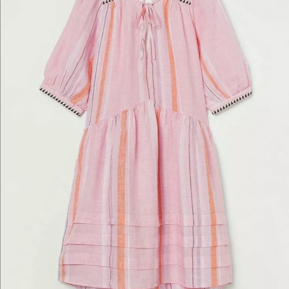 H&M Pink Striped Mini Dress - Picture 6 of 12